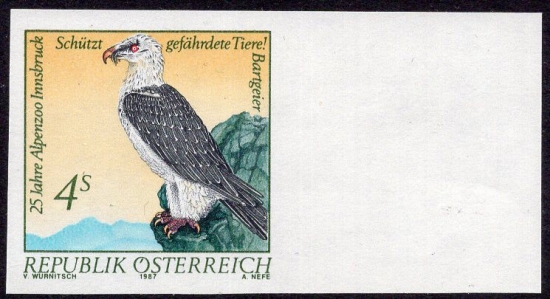 Österreich - ANK 1932 U. ungezähnt - Alpenzoo Innsbruck - Bartgeier - Fotoattest - Postfrisch ** / DB / Kommissionsverkauf 