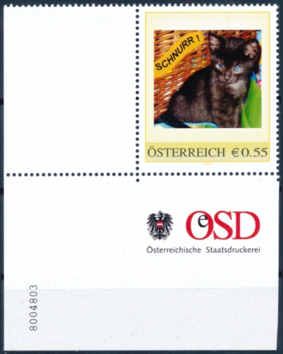 8004803 - PM - Personalisierte Marke - Katze - Schnurr - Postfrisch ** / DB / Kommissionsverkauf 