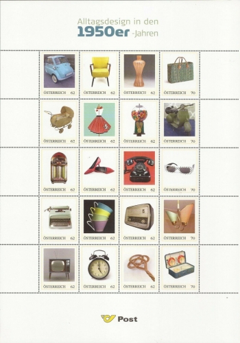 2013 - Marken Edition 20 - Alltagsdesign in den 1950er Jahren - Postfrisch **