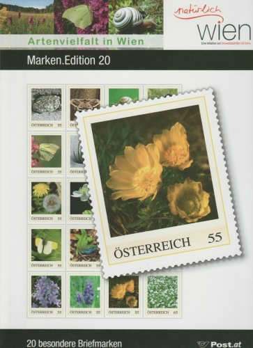 Marken Edition 20 - Artenvielfalt in Wien - Postfrisch **