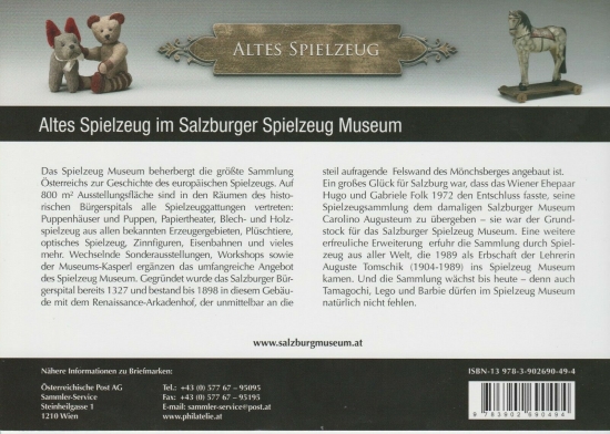 Altes Spielzeug - SALZBURG MUSEUM - in original Mappe!