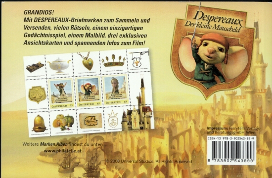 Markenheft - Marken.Album - DESPEREAUX - Der kleine Mäuseheld / DB / Kommissionsverkauf "BH" - MH2