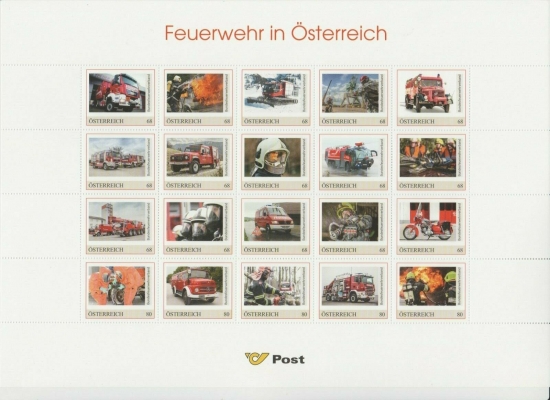 Marken Edition 20 - Feuerwehr in Österreich - Postfrisch **