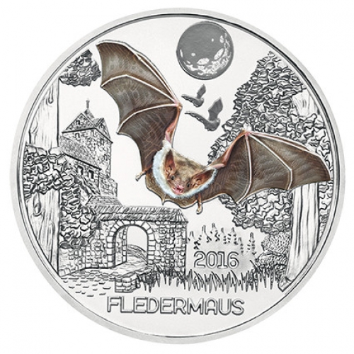 3 Euro Münze "Fledermaus"