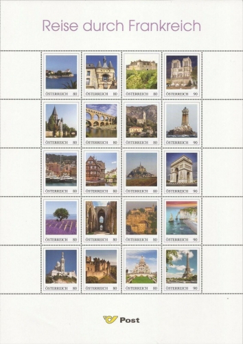 2018 - Marken Edition 20 - Reise durch Frankreich - Postfrisch ** / DB / Kommissionsverkauf "BH"