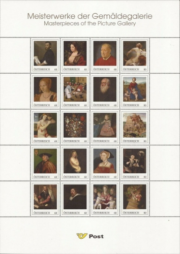 2016 - Marken Edition 20 - Meisterwerke der Gemäldegalerie - Postfrisch **
