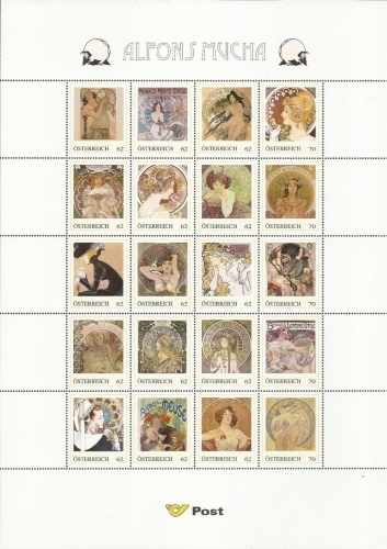 2012 - Marken Edition 20 - Alfons Mucha - Postfrisch **