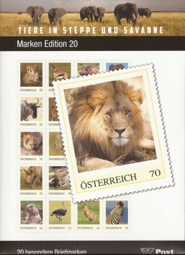 2015 - Marken Edition 20 - Tiere in Steppe und Savanne - Postfrisch **