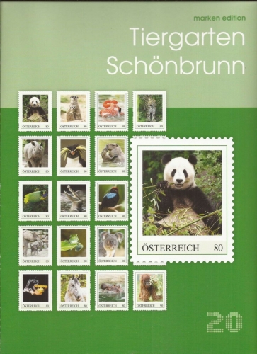 2019 - Marken Edition 20 - Tiergarten Schönbrunn - Postfrisch ** / DB / Kommissionsverkauf "BH"