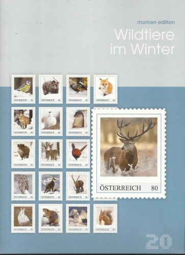 2017 - Marken Edition 20 - Wildtiere im Winter - Postfrisch **