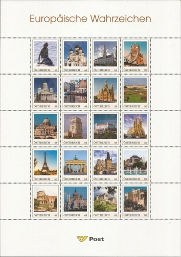 2017 - Marken Edition 20 - Europäische Wahrzeichen - Postfrisch ** / DB / Kommissionsverkauf "BH"
