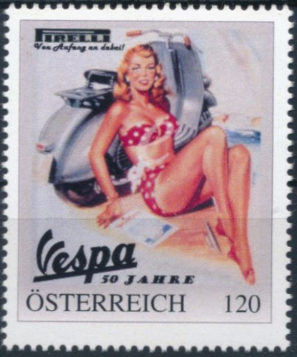 8147526 - PM - Personalisierte Marke - 50 Jahre Vespa - sexy Girl - Pirelli - Postfrisch **  - Differenzbesteuert gem. § 24 UStG