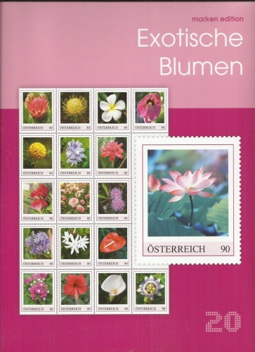 2019 - Marken Edition 20 - Exotische Blumen - Postfrisch ** / DB / Kommissionsverkauf "BH"