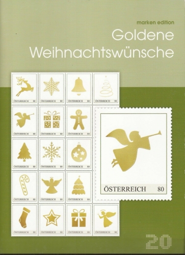 2018 - Marken Edition 20 - Goldene Weihnachtswünsche - Postfrisch ** / DB / Kommissionsverkauf "BH"