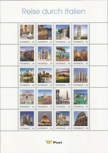 2017 - Marken Edition 20 - Reise durch Italien - Postfrisch ** / DB / Kommissionsverkauf "BH"