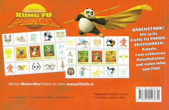 Markenheft - Marken.Album - KUNG FU PANDA / DB / Kommissionsverkauf "BH" - MH1