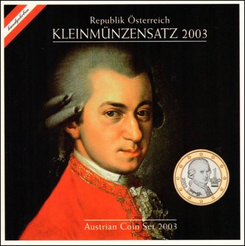 Münzfolder KMS "Mozart" 2003