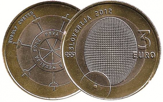 3 Euro Münze Slowenien 2012