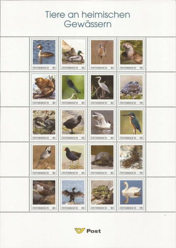 2018 - Marken Edition 20 - Tiere an heimischen Gewässern - Postfrisch ** / DB / Kommissionsverkauf "BH"