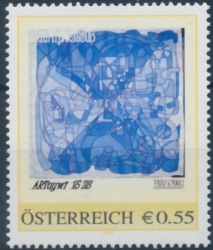 8001339 - PM - Personalisierte Marke - Kunst - Kunstmarke by Ennix 02 - BlauMitWeisz - Postfrisch ** / DB / Kommissionsverkauf "BH"