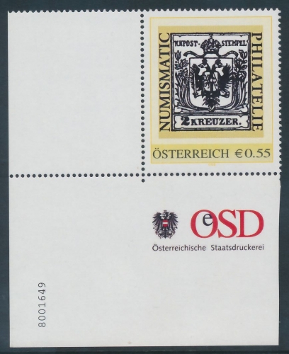 8001649 - PM - Personalisierte Marke - Numismatic - Philatelie - 2 Kreuzer - Postfrisch ** / DB / Kommissionsverkauf 