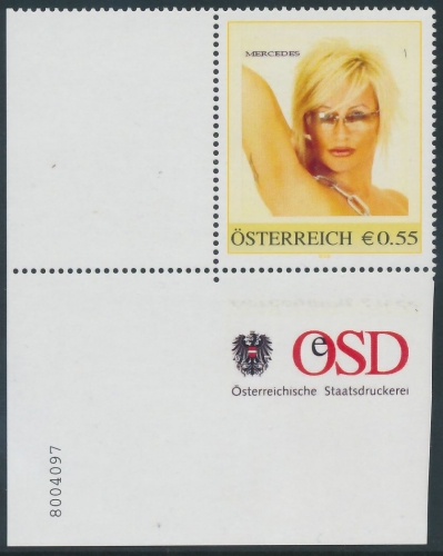 8004097 - PM - Personalisierte Marke - Frau - Erotik - Mercedes - Postfrisch ** / DB / Kommissionsverkauf "BH"