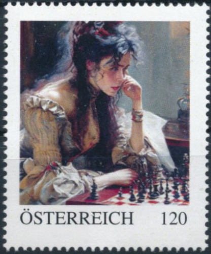 8147965 - PM - Personalisierte Marke - Erotik - sexy Girl - Woman - Gemälde - Schach - Postfrisch ** - Differenzbesteuert gem. § 24 UStG
