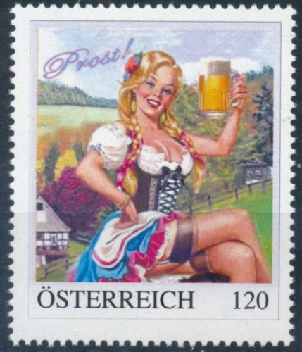 8161981 - PM - Personalisierte Marke - Erotik - sexy Girl - Bier - Oktoberfest - Postfrisch ** - Differenzbesteuert gem. § 24 UStG