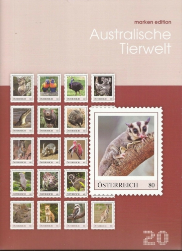 2018 - Marken Edition 20 - Australische Tierwelt - Postfrisch ** / DB / Kommissionsverkauf "BH"