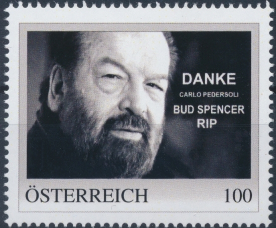 8138807 - PM - Personalisierte Marke - Bud Spencer - DANKE - Carlo Pedersoli - Postfrisch ** / DB / Kommissionsverkauf 