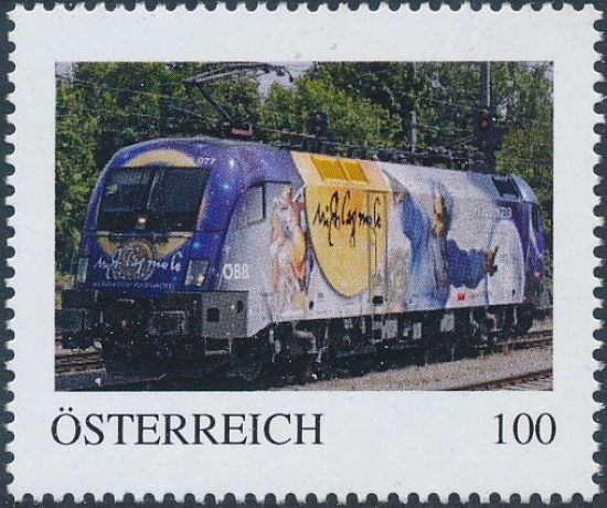 8121917 -PM - Personalisierte Marke - Eisenbahn - Train - Werbelok - Michelangelo-Galilei - ÖBB1116 077 -Postfrisch ** / DB / Kommissionsverkauf "BH"