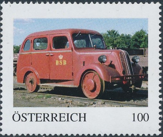 8121922 - PM - Personalisierte Marke - Eisenbahn - Train - Draisine - DSB - Dänische Staatsbahn - Postfrisch ** / DB / Kommissionsverkauf "BH"