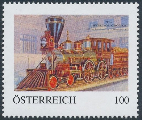 8121908 - PM - Personalisierte Marke - Eisenbahn - Train - 1942 - Eisenbahn - Dampflok - The William Crooks - Postfrisch ** / DB / Kommissionsverkauf "BH"