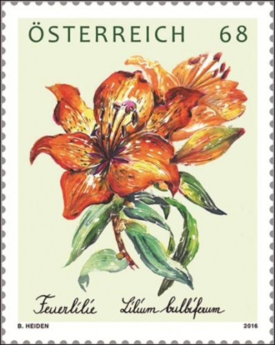 Abonnementmarke 2015 "Feuerlilie"