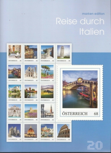 2017 - Marken Edition 20 - Reise durch Italien - Postfrisch ** / DB / Kommissionsverkauf "BH"