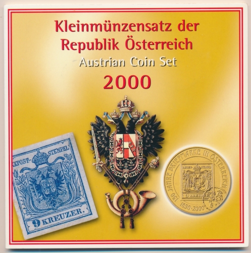 Münzfolder KMS "Austrian Coin Set" 2000