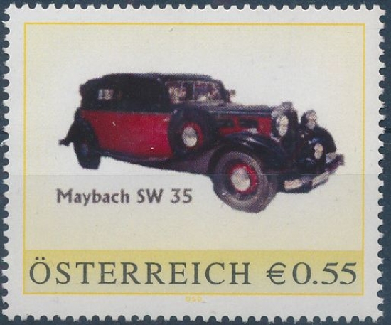 8009105 - PM - Personalisierte Marke - Oldtimer - Maybach SW 35 - Postfrisch ** / DB / Kommissionsverkauf "BH"