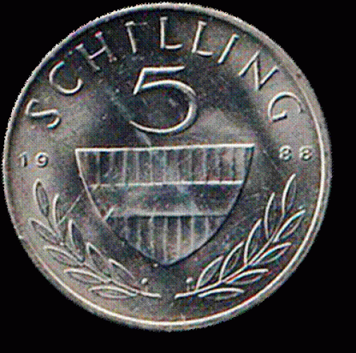 5 Schilling Cu-Ni stgl. 1988