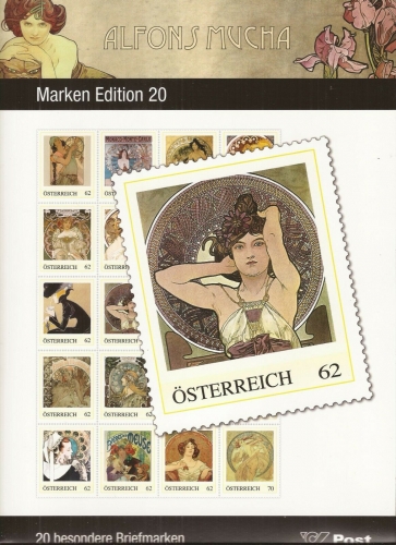 2012 - Marken Edition 20 - Alfons Mucha - Postfrisch **