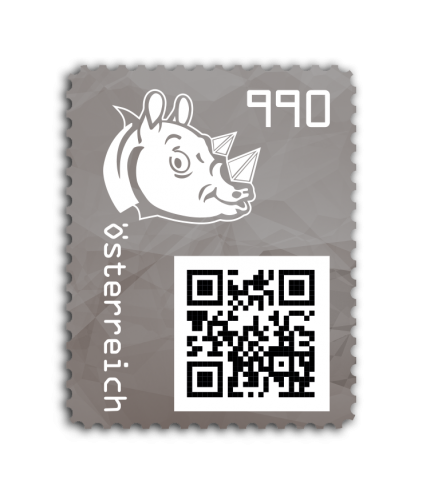 Crypto stamp 3.1 - RHINO - Farbe: SCHWARZ - Postfrisch **