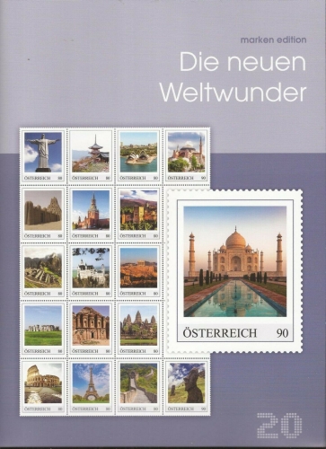 2018 - Marken Edition 20 - Die neuen Weltwunder - Postfrisch ** / DB / Kommissionsverkauf "BH"